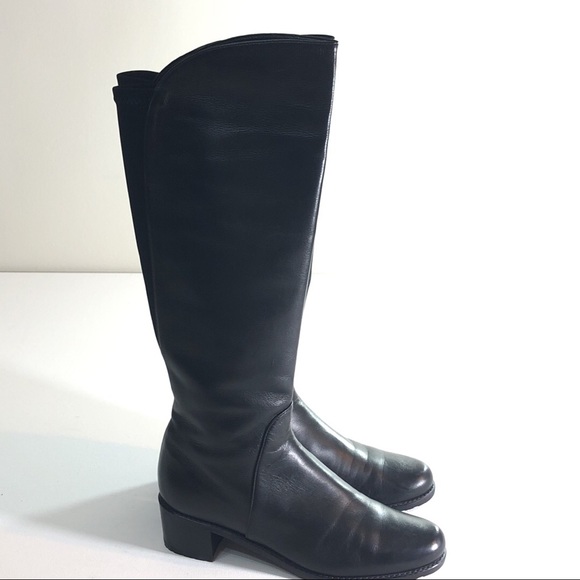 Stuart Weitzman Arlington boot 6.5 Black Nappa. - Picture 7 of 8